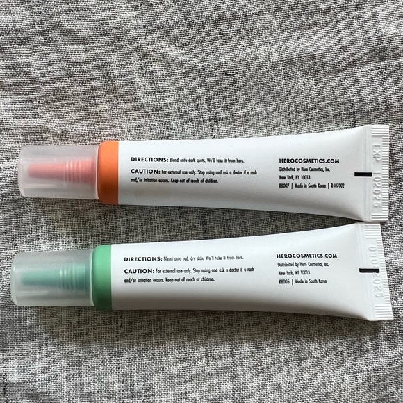 Hero Cosmetics Rescue Balm Set of 2 - Dark Spot Retouch and Red Correct - Picture 2 of 2